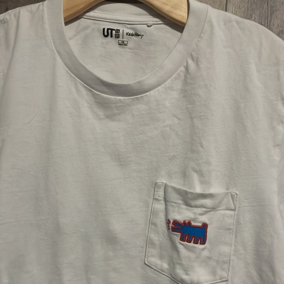 Uniqlo x Keith Haring SPRZ NY Limited Edition Barking Dog Pocket Tee XS - Picture 4 of 8